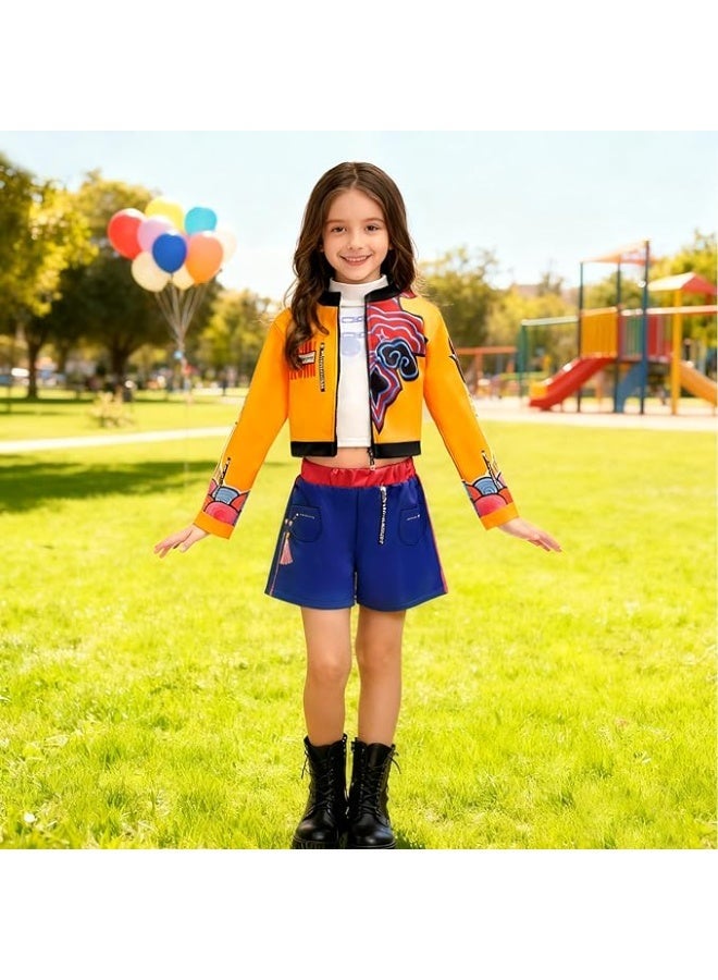 Kids Costumes Cosplay Girls Pop Singers Halloween Party Outfits Anime Christmas Party Carnival Uniform for Kids - Image 3